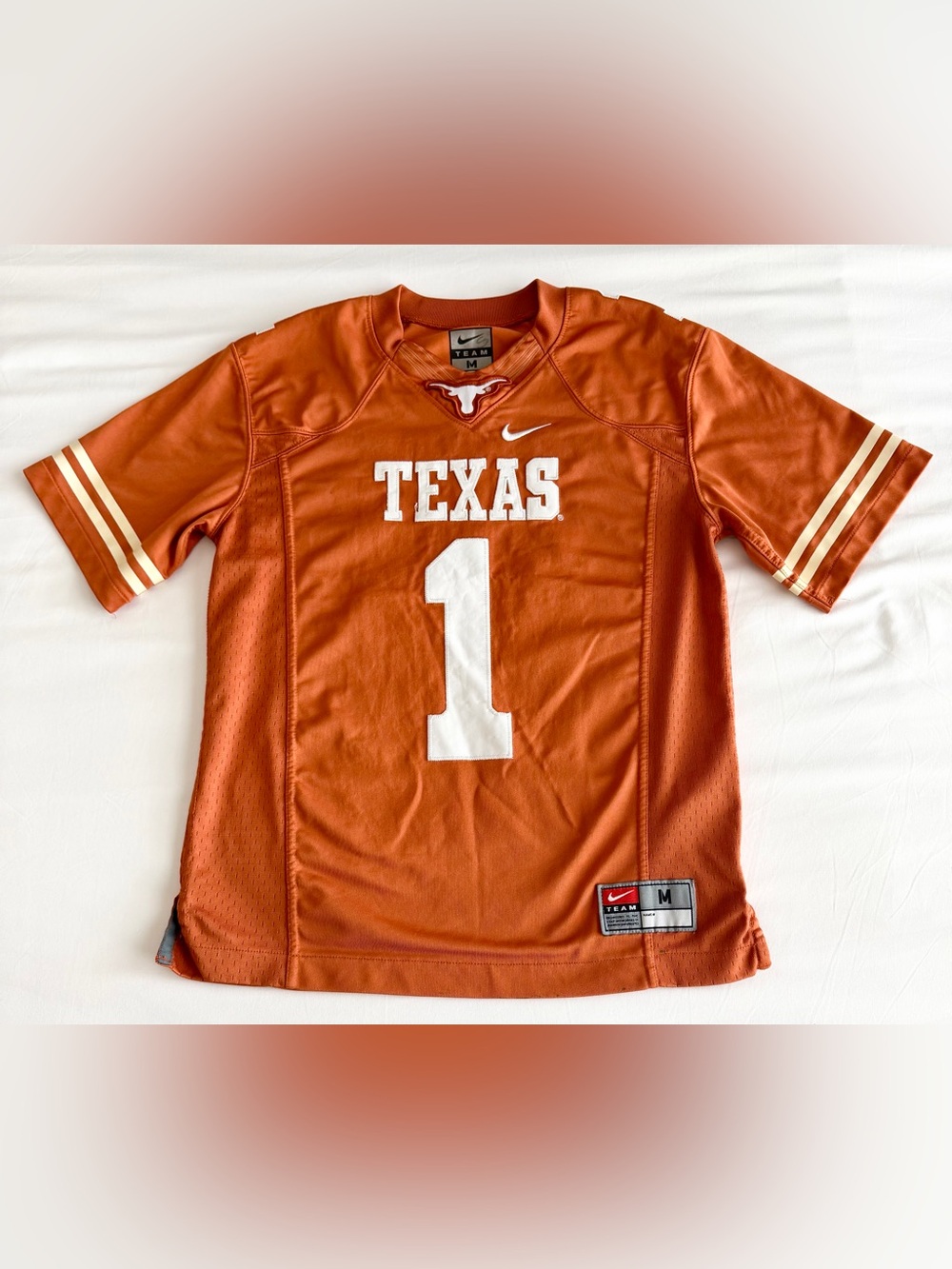 Nike Texas Longhorns #1 Football Jersey - Size Medium-Fully Stitched